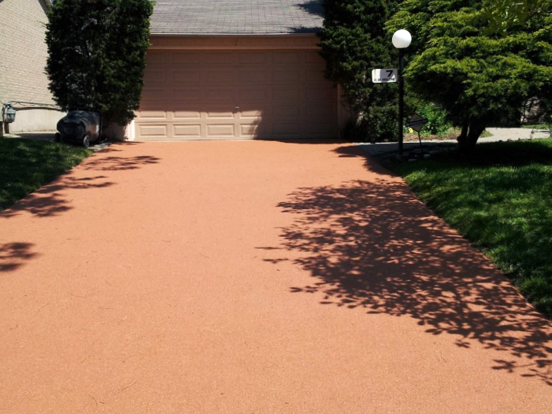 After driveway coating transformation