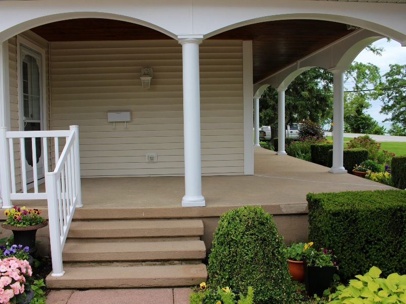 After patio resurfacing transformation