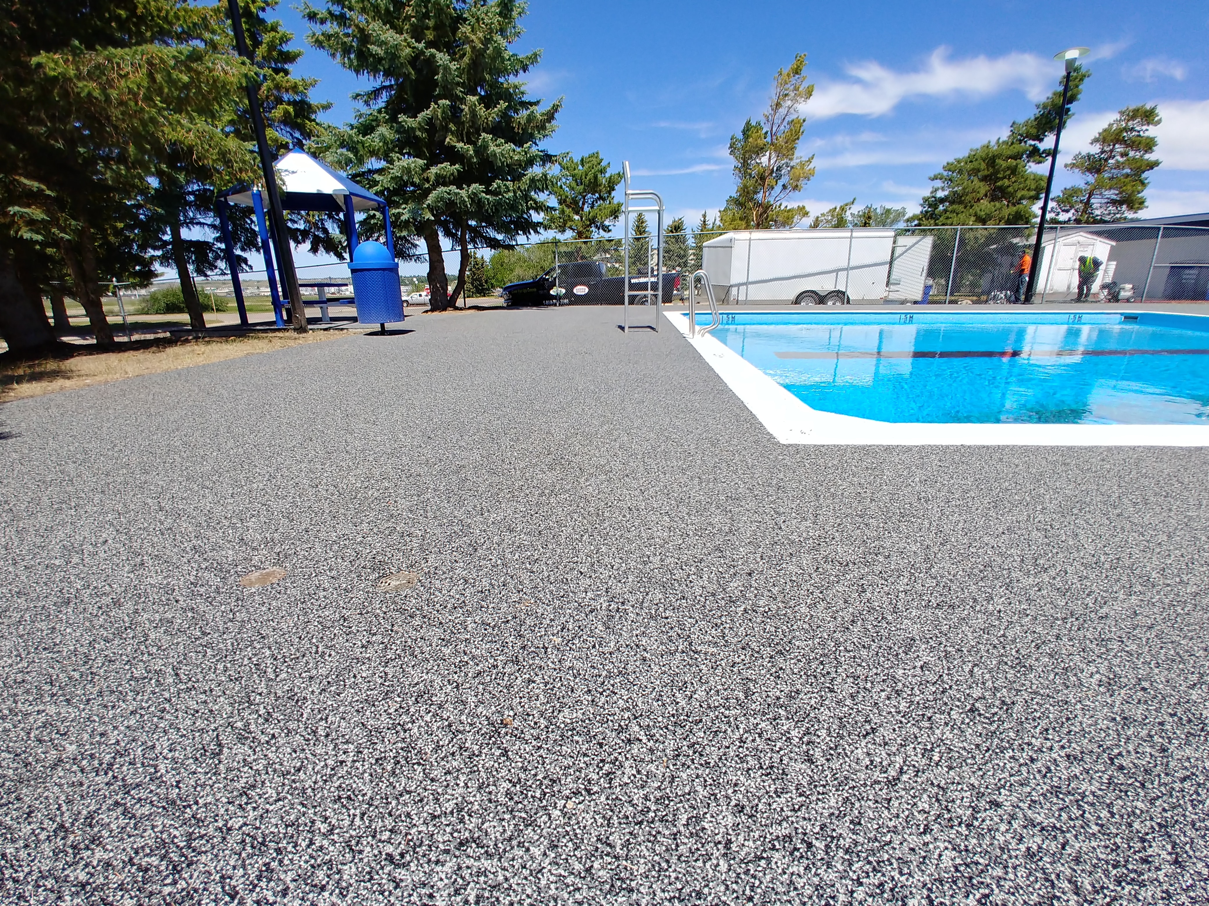 Professional pool deck resurfacing project example 1